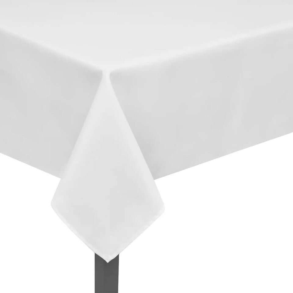 5 Tablecloths White 220 x 130 cm Tesco Groceries