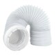 image 1 of SPARES2GO Universal 4m Tumble Dryer Vent Hose + Connection Adapter Kit