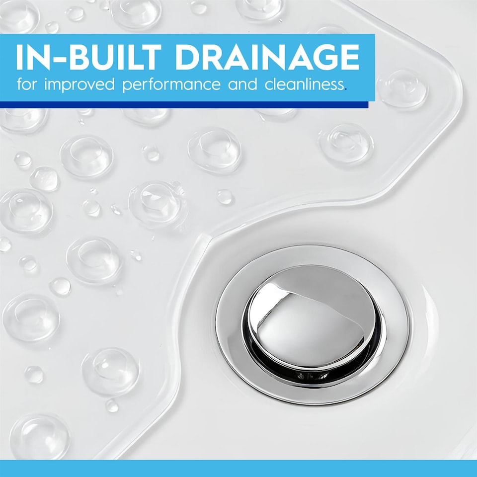 image 1 of Harbour Housewares Non-Slip Bath Mat - 100 x 40cm