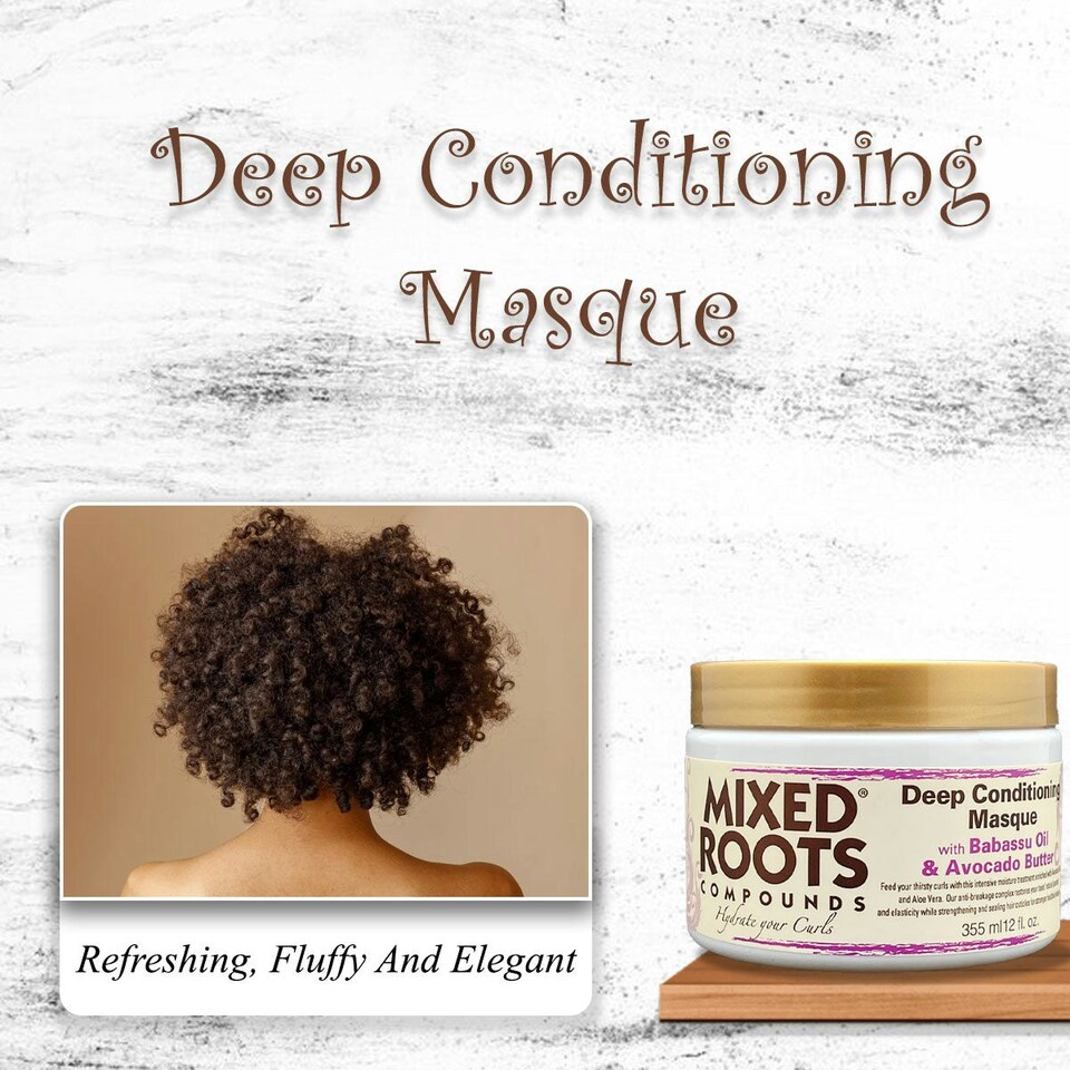 image 1 of Mixed Roots Compounds Deep Conditioning Masque 355ml Babassu & Avocado Butter