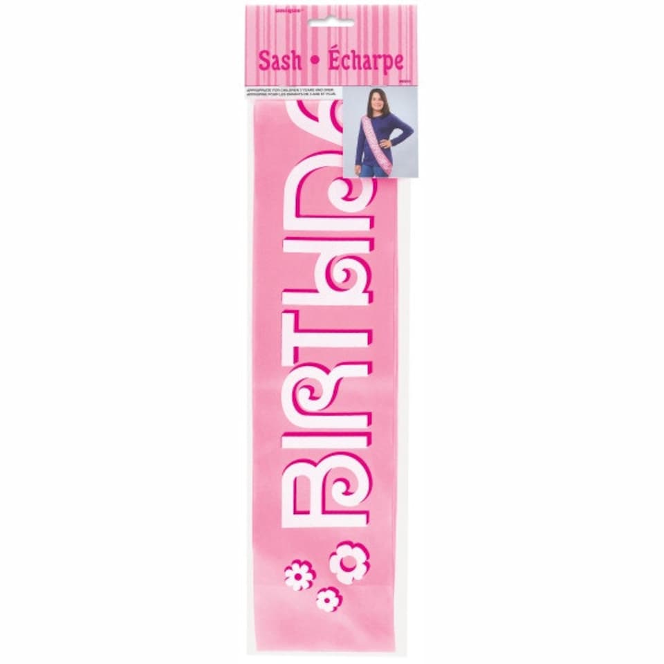 image 1 of Birthday Girl Deluxe Satin Sash