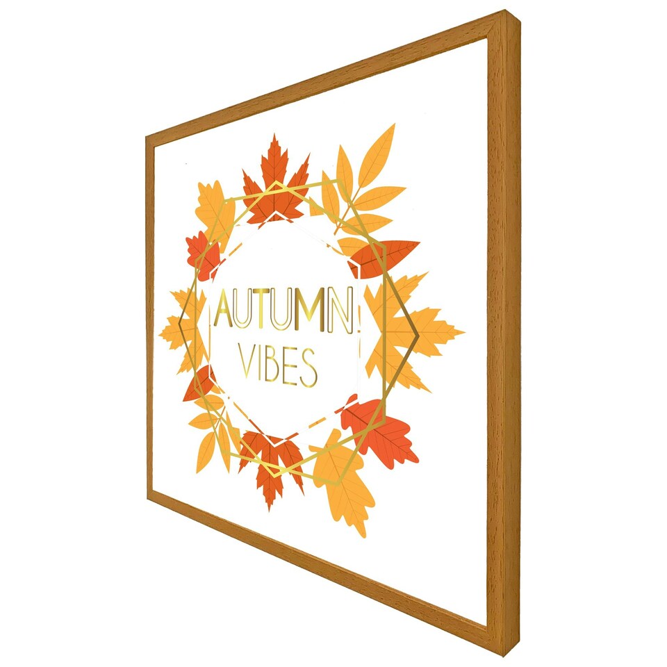 image 1 of Autumn vibes (Picture Frame) White | M