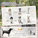image 4 of PawHut 2-In-1 Dog Bike Trailer Stroller w/ Universal Wheel Reflector Flag