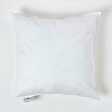 Homescapes Luxury Duck Feather Cushion Pad Insert Inner 60 x 60 cm (24 x 24") White
