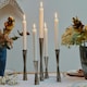 image 5 of Parker 5 Piece Candle Centerpiece - Mild Steel - L27 x W27 x H42 cm - Silver | Silver | 1