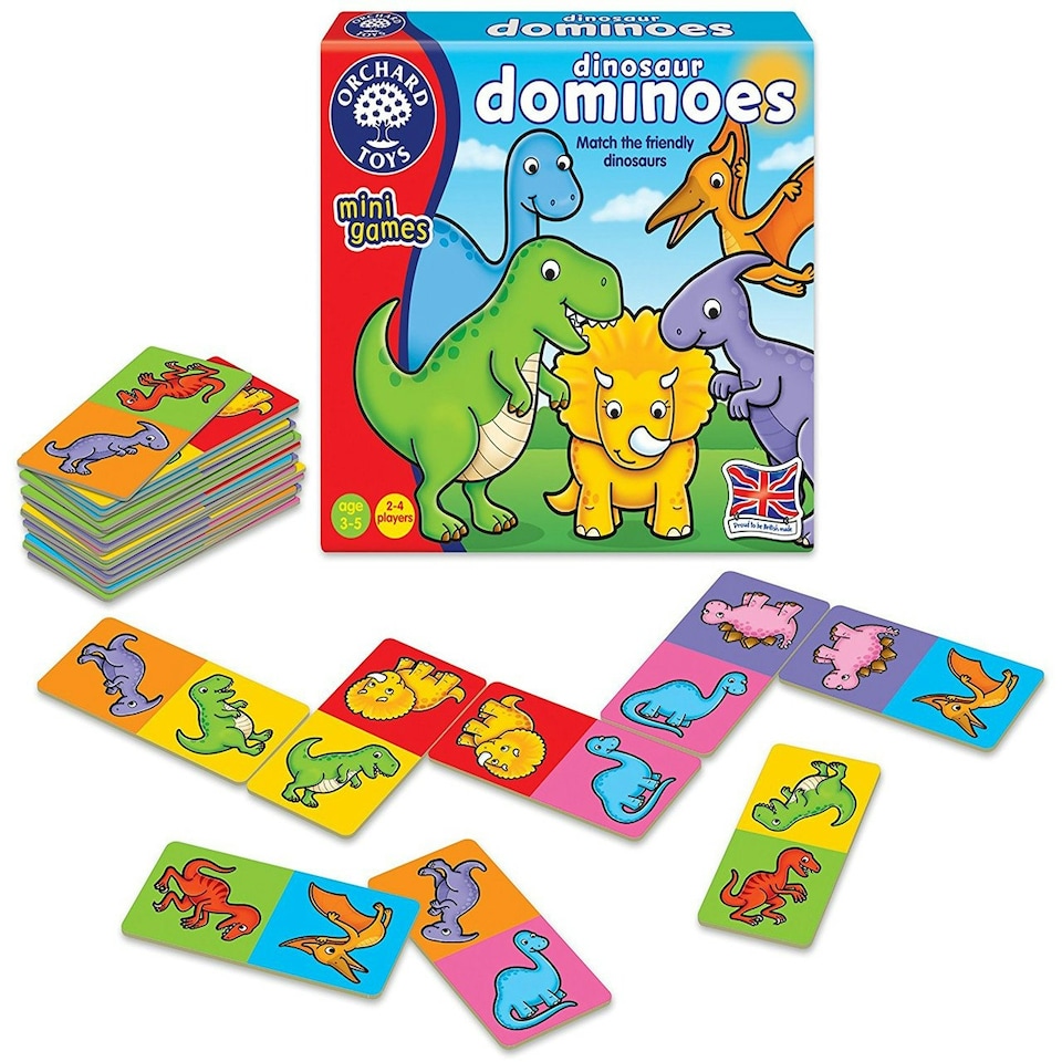 image 1 of Orchard Toys Dinosaur Dominoes Game