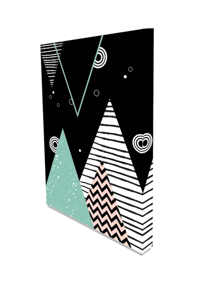 image 1 of Abstract geometric Scandinavian (Canvas print) | Cream