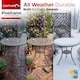 image 5 of Centurion Supports POSITANO Garden and Patio Grey Cast Aluminium Bistro Table | Grey | Grey
