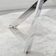 image 4 of Furniturebox Leonardo 4 Glass And Chrome Metal Dining Table
