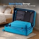 image 6 of Vonhaus Hard Shell Suitcase Set 3 Piece with TSA Lock | Blue | Teal