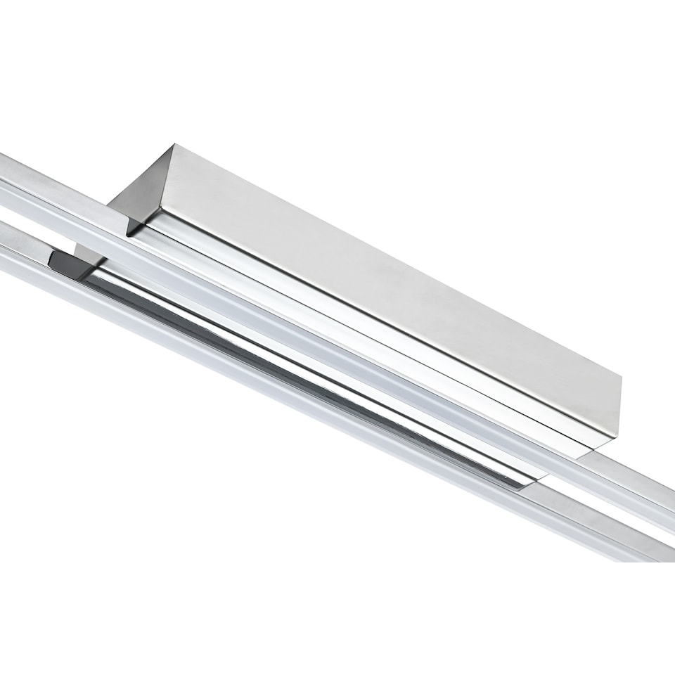 image 1 of Designer Polished Chrome LED Ceiling Strip Light Fixture for Kitchens | Chrome