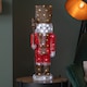 image 5 of 65cm Light up Acrylic Christmas Nutcracker Decoration with 80 White LEDs