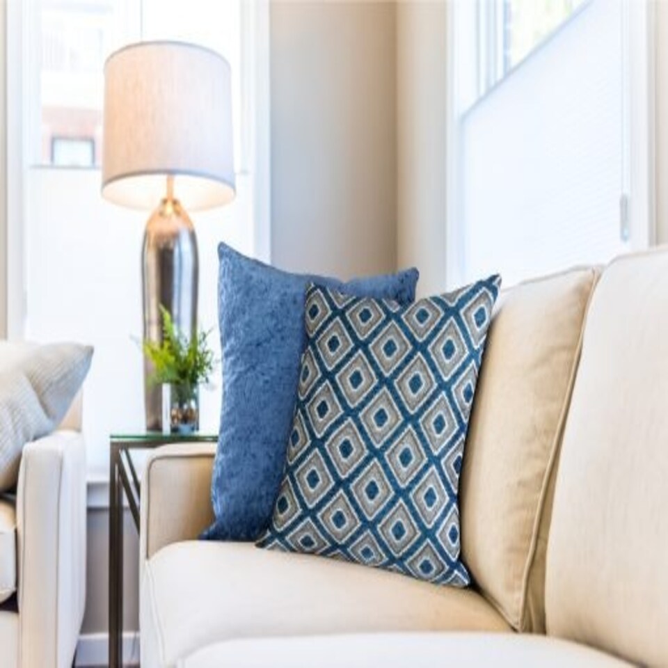 image 1 of Nevada Cushion Cover 43cm x 43cm Navy | Blue | Blue