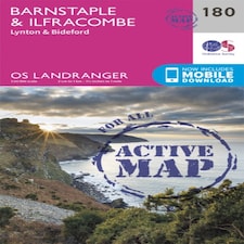 Barnstaple & Ilfracombe, Lynton & Bideford Sheet Map, Folded Book
