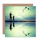 image 1 of Kite Fly Day Silhouette Fathers Day Dad Card