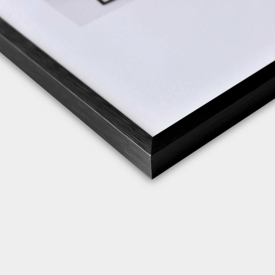 image 1 of Nielsen C2 Aluminium Picture Frame - Real Glass - Soft Black - A3 (29.7cm x 42cm)