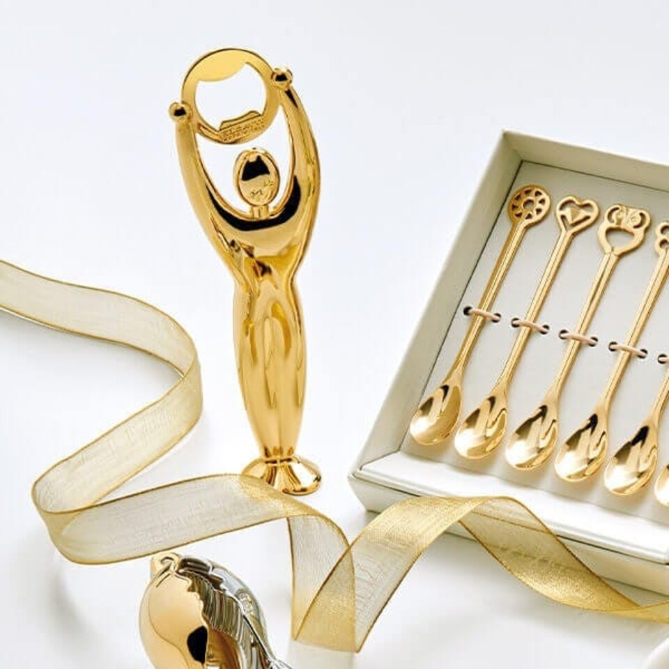 image 1 of Bugatti Gym Bottle Opener Gold