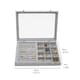 image 5 of Jewellery Box Storage Organiser 12 Grid Earrings Rings Display Case Sasha Morel