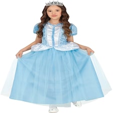 Fancy Dress Child Fantasy Blue Princess - 7-9 Years