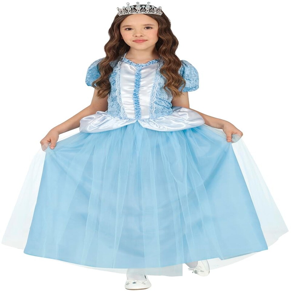 image 1 of Fancy Dress Child Fantasy Blue Princess - 7-9 Years