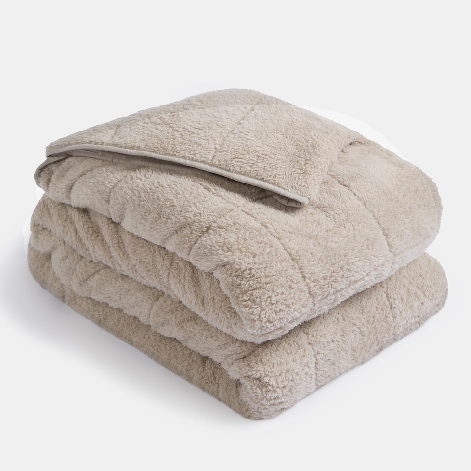 image 1 of OHS Teddy Fleece 8kg Weighted Blanket Sensory Sleep Therapy 150 x 200cm