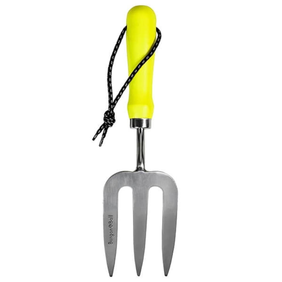 image 1 of RHS Florabrite Fluorescent Hand Fork - Yellow