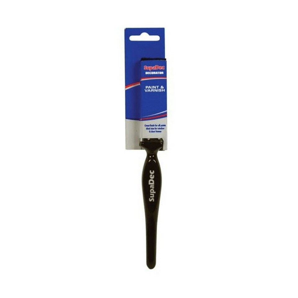SupaDec Decorator Paint And Varnish Brush - Black - 19mm