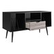 image 4 of Copley TV-Stand with 1 Drawer Black/Oak | Black | BLACK OAK | One Size | 122