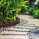 image 6 of Recycled Rubber Scallop Garden Edging Border - Brown - Pack of 4 | Brown | Brown | Pack of 4 | 1
