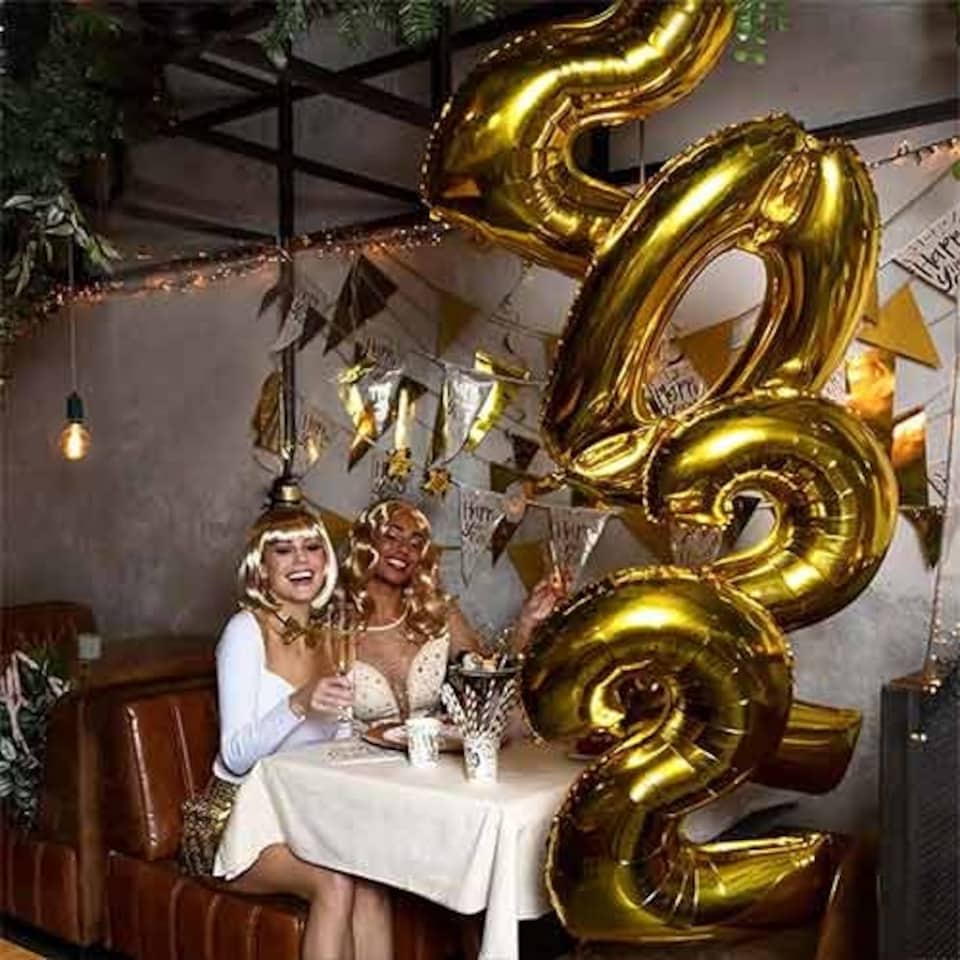 image 1 of Gold Glitter Bow Tie with Black Elastic Strap Fancy Dress