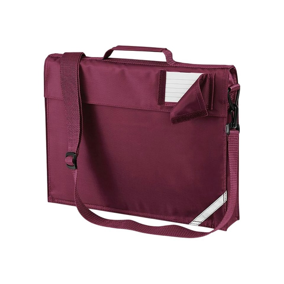 image 1 of Quadra Childrens/Kids Adjustable Strap Book Bag - Burgundy - One Size Purple