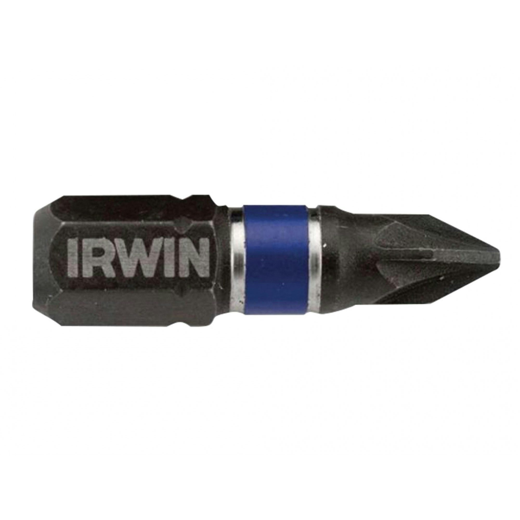 Irwin Impact Pro Performance Screwdriver Bits, Pozidriv - Multi Colour - PZ2 25mm Pack of 2