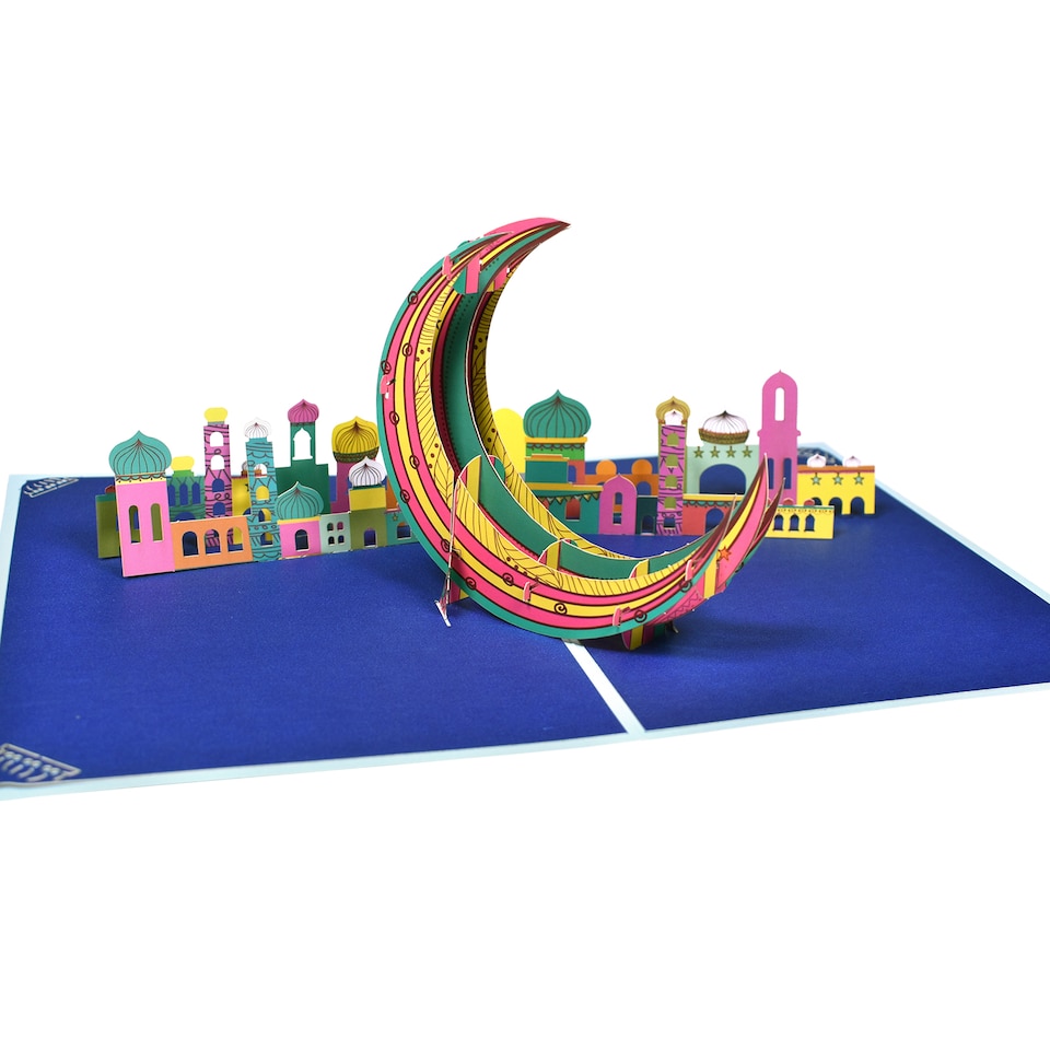 image 1 of Eid Mubarak 3D Pop Up Greeting Card