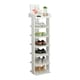 image 1 of Living and Home 7-Tier Shoe Rack Stand Shelf Space Saving - White