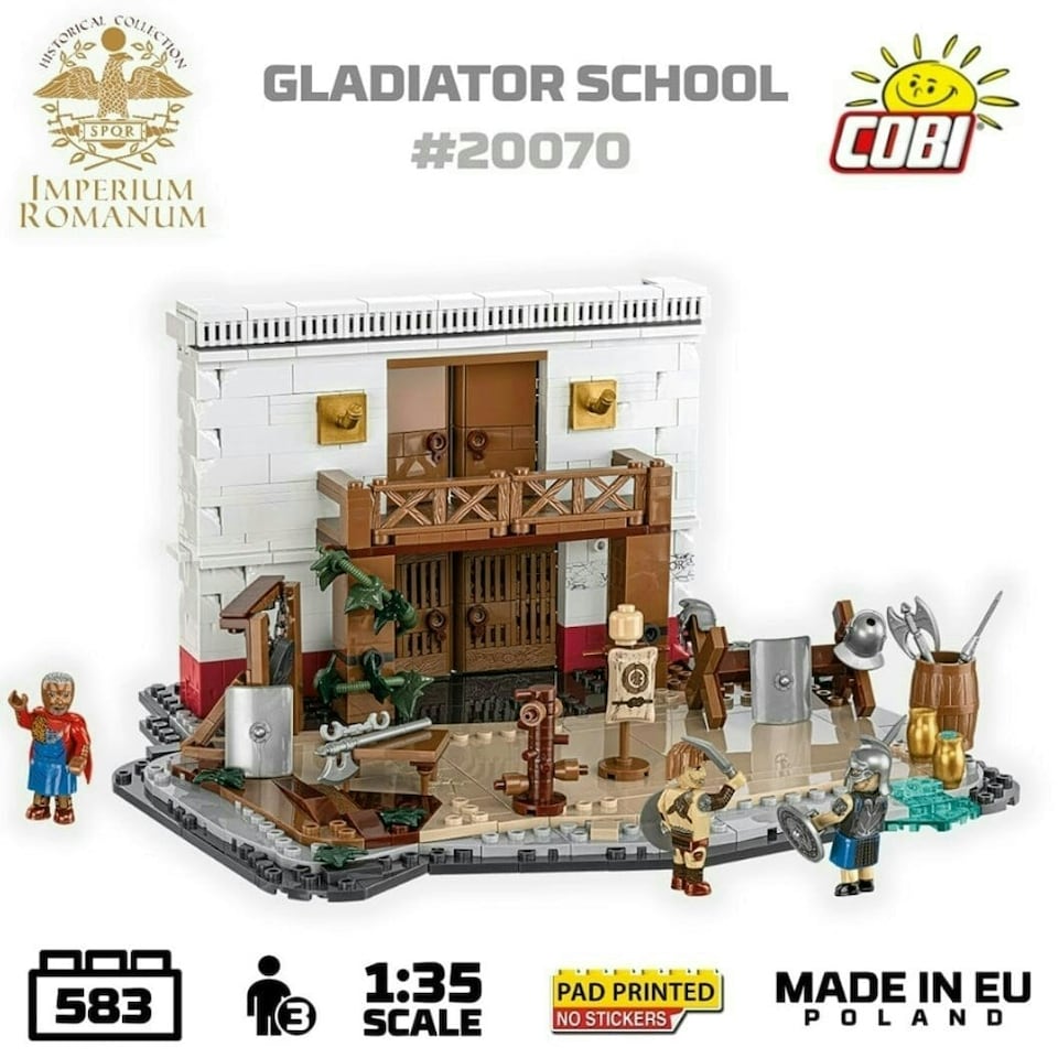 image 1 of Roman Gladiator School brick model - COBI 20070 - 560 bricks