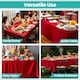 image 8 of Rectangle Wipe Clean Table Cloth, Polyester Table Cover - 52x70 Inch