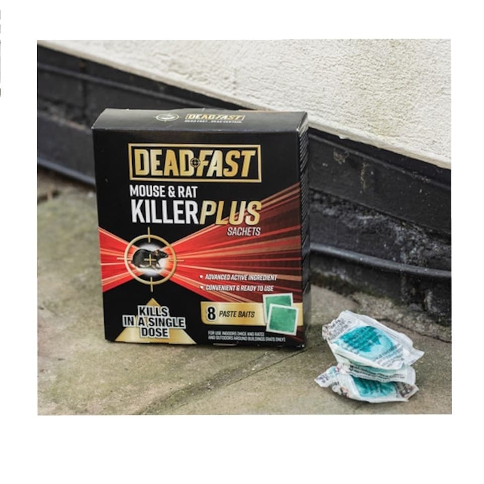 image 1 of Deadfast Rat & Mouse Killer Plus Paste Baits 15x Sachets