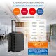 image 8 of Flight Knight Lightweight 2 Wheel ABS Hard Suitcases Cabin Carry On Hand Luggage Over 100 Airlines British Airways, Ryanair & easyJet Free Carry On 40x20x25cm Grey | Charcoal | Cabin Bag