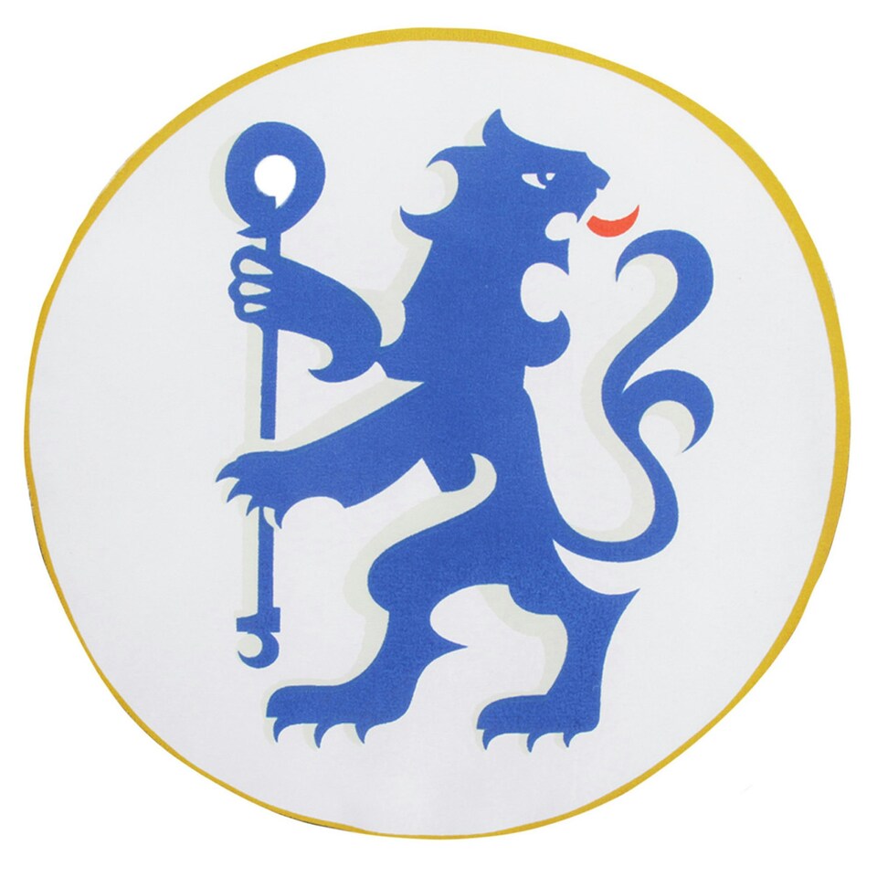 image 1 of Chelsea FC Childrens/Kids Official Filled Football Crest Cushion - Blue - One Size