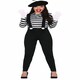 image 1 of Fancy Dress Adult Mime - L