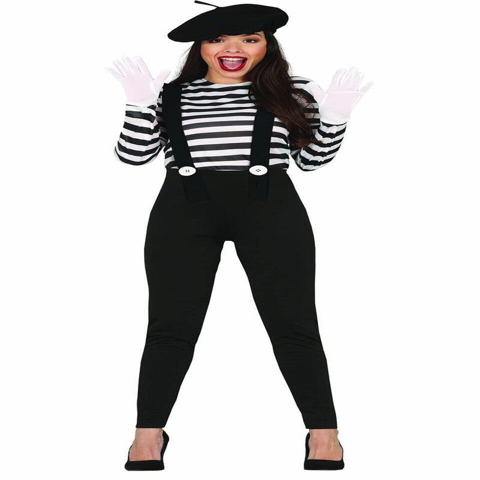 image 1 of Fancy Dress Adult Mime - L