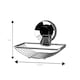 image 4 of Showerdrape Suctionloc Chrome Suction Wall Mounted Soap Basket with Mounting Discs | Silver | 1
