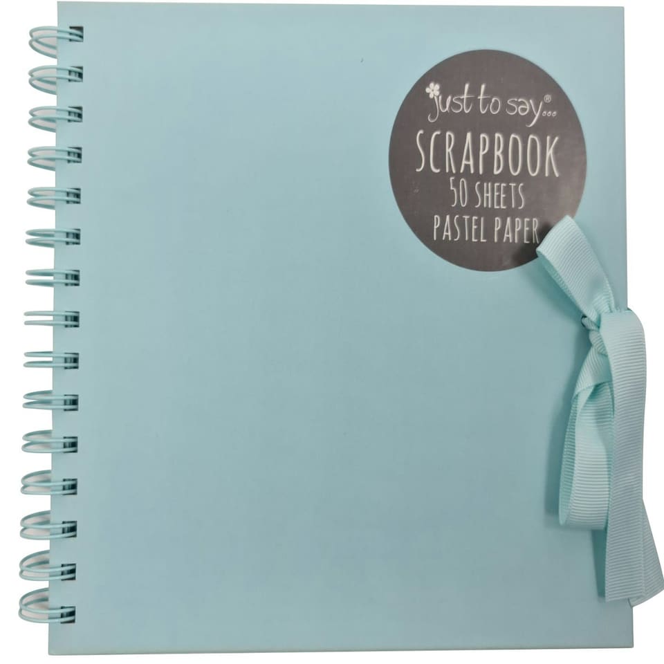 Small Baby Blue Scrapbook