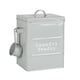 image 1 of Harbour Housewares Vintage Metal Laundry Powder Canister - Grey | Grey | Grey | 1