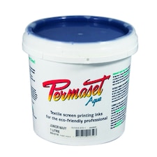 Permaset Aqua Standard Ink, Junior Navy, 1 Litre