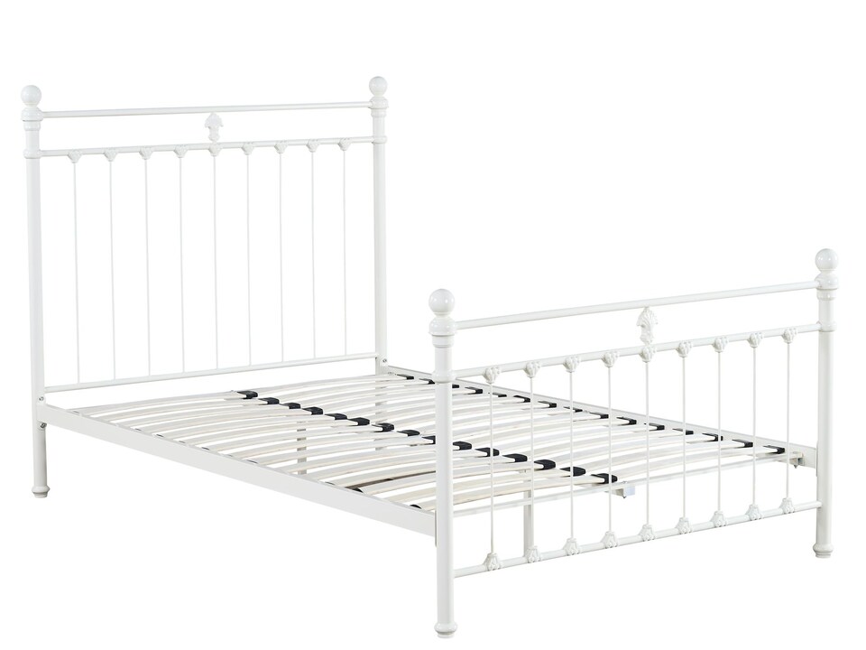 image 1 of Snuggle Beds Aria Classic Cream Metal Bed Frame - Small Double | Cream | Small Double