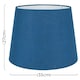 image 3 of ValueLights Aspen Large Blue Floor Lamp Shade