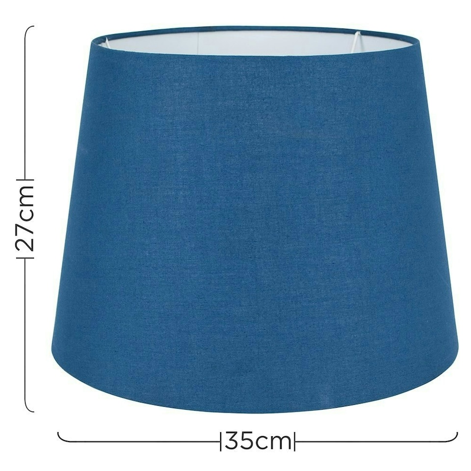 image 1 of ValueLights Aspen Large Blue Floor Lamp Shade