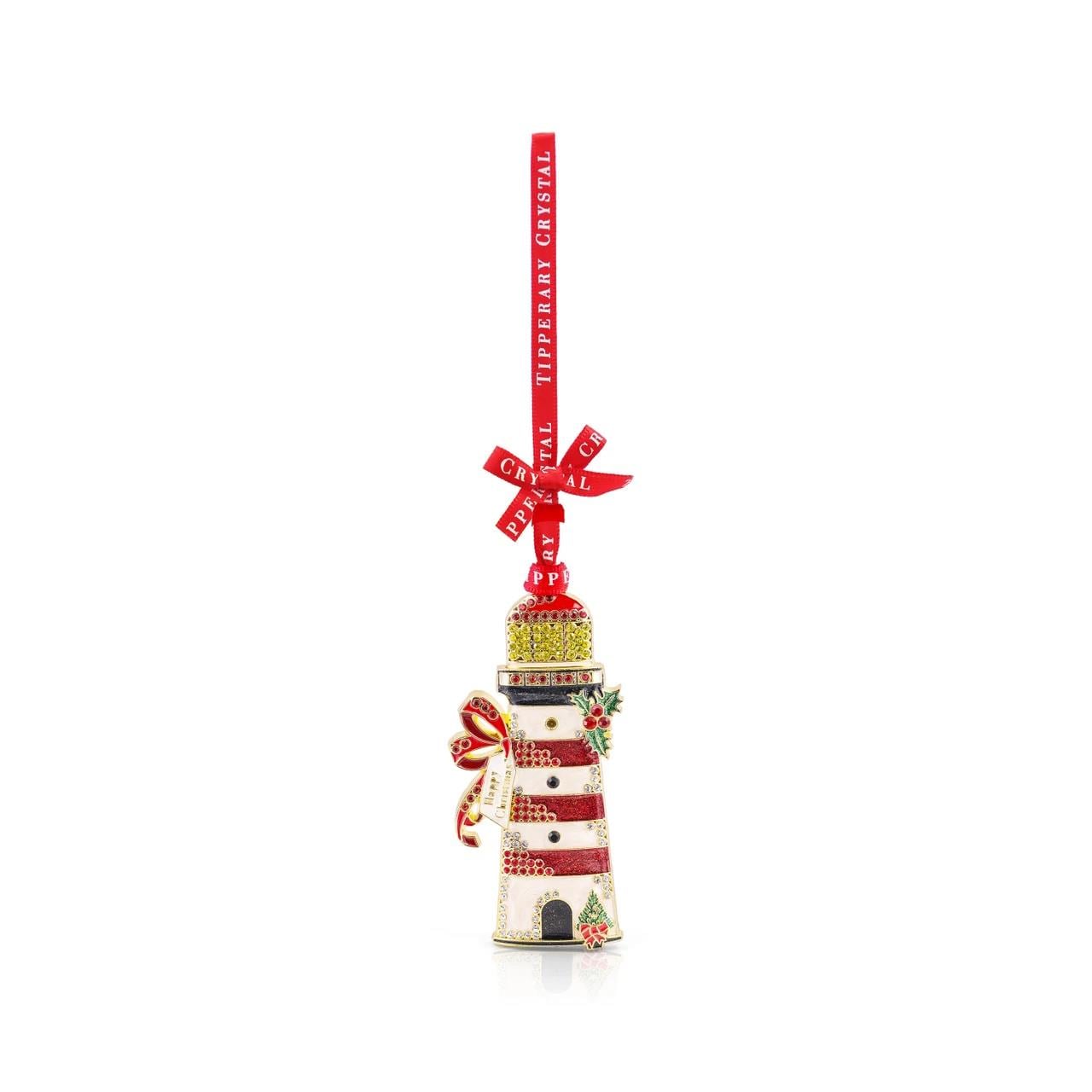 Tipperary Crystal Sparkle Hanging Decoration - Lighthouse