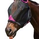 image 4 of Weatherbeeta Comfitec Deluxe Mesh Durable Horse Fly Mask With Ears - Black/Purple - Mini